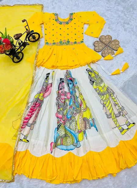Oc 185 Faux Georgette Girls Kids Wear Best Wholesale Shop In Surat